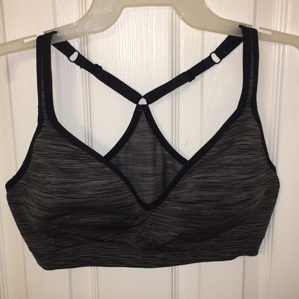 Black/Grey jockey sports bra
